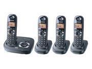 Panasonic KX TG4324B 5.8 GHz Expandable Cordless Digital Answering Phone System with 4 Handsets