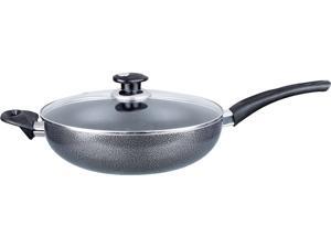 Brentwood Appliances 12-inch Aluminum Non-Stick Wok with Lid Brentwood Appliances 12-inch Aluminum Non-Stick Wok with Lid