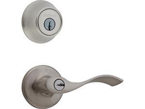 690 Balboa Entry Lever and Single Cylinder Deadbolt Combo Pack in Satin Nickel 690 Balboa Entry Lever and Single Cylinder Deadbolt Combo Pack in Satin Nickel