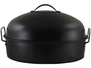 Gibson Home 90008.01 Kenmar High Dome Oval Roaster, Black Gibson Home 90008.01 Kenmar High Dome Oval Roaster, Black