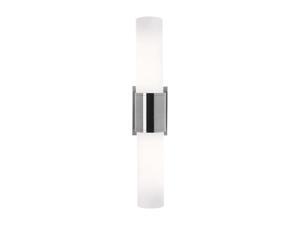 Access Lighting Aqueous Wall Fixture - 2 Light Brushed Steel Finish w/ Opal Glass Access Lighting Aqueous Wall Fixture - 2 Light Brushed Steel Finish w/ Opal Glass