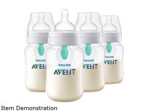 Philips Avent Anti-colic Baby Bottle with AirFree Vent 9 oz., 4pk, SCF403/44 Philips Avent Anti-colic Baby Bottle with AirFree Vent 9 oz., 4pk, SCF403/44