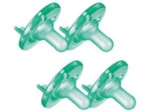Philips Avent Soothie 3m+, Green/Green, 4 Pack, SCF192/45 Philips Avent Soothie 3m+, Green/Green, 4 Pack, SCF192/45
