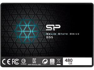 Silicon Power Slim S55 2.5" 480GB SATA III 3D TLC Internal Solid State Drive (SSD) SP480GBSS3S55S25AE Silicon Power Slim S55 2.5" 480GB SATA III 3D TLC Internal Solid State Drive (SSD) SP480GBSS3S55S25AE