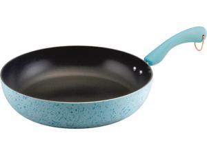 Paula Deen 12-in. Signature Porcelain Open Deep Skillet, Robin's Egg Blue Speckle Paula Deen 12-in. Signature Porcelain Open Deep Skillet, Robin's Egg Blue Speckle