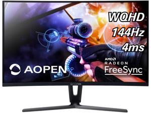 Aopen Gaming Series 32HC1QUR 32"(31.5" viewable) Black VA Curved 1800R Freesync 144Hz LED Monitor 2560 x 1440 Widescreen 16:9 4ms Response Time 250 cd/m2 1000:1 DVI, HDMI, DisplayPort Aopen Gaming Series 32HC1QUR 32"(31.5" viewable) Black VA Curved 1800R Freesync 144Hz LED Monitor 2560 x 1440 Widescreen 16:9 4ms Response Time 250 cd/m2 1000:1 DVI, HDMI, DisplayPort