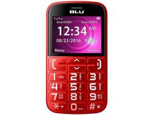 BLU Joy J010 Unlocked GSM Senior Friendly Phone - Red BLU Joy J010 Unlocked GSM Senior Friendly Phone - Red