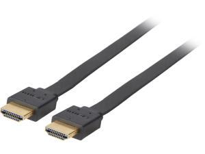 SCOSCHE HDMi2Mi 6ft Flat Black High Speed HDMI Cable - Ultra HD 4K HDMI Cable - HDMI to HDMI M/M Gold-Plated SCOSCHE HDMi2Mi 6ft Flat Black High Speed HDMI Cable - Ultra HD 4K HDMI Cable - HDMI to HDMI M/M Gold-Plated