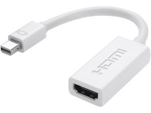 Belkin F2CD021EB Mini DisplayPort to HDMI Adapter, M/F, 1080p Belkin F2CD021EB Mini DisplayPort to HDMI Adapter, M/F, 1080p