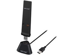 Wavlink AC1300 USB3.0 WiFi Card Dual Band 1300Mbps USB Wi-Fi Network Adapter with USB Extension Cradle, 802.11AC Network Lan Card 2.4G/400Mbps + 5G/867Mbps, WPS for PC Desktop Windows Mac OS X Wavlink AC1300 USB3.0 WiFi Card Dual Band 1300Mbps USB Wi-Fi Network Adapter with USB Extension Cradle, 802.11AC Network Lan Card 2.4G/400Mbps + 5G/867Mbps, WPS for PC Desktop Windows Mac OS X