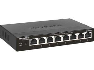 NETGEAR S350 Series 8-port Gigabit Ethernet Smart Managed Pro Switch | Layer 2 Desktop (GS308T) NETGEAR S350 Series 8-port Gigabit Ethernet Smart Managed Pro Switch | Layer 2 Desktop (GS308T)