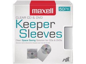 Maxell CD/DVD Keeper Sleeves - Clear (50 Pack) Maxell CD/DVD Keeper Sleeves - Clear (50 Pack)