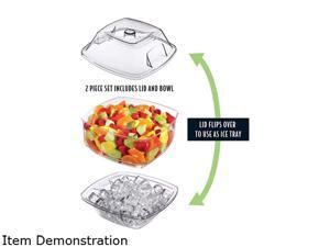 PRODYNE SB10 FLIP LID SALAD ON ICE SERVING BOWL 6 QUART PRODYNE SB10 FLIP LID SALAD ON ICE SERVING BOWL 6 QUART