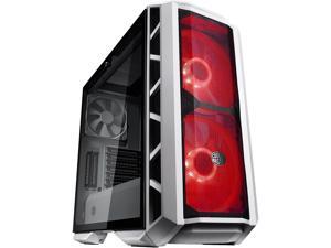Cooler Master MasterCase H500P Mesh White ATX Mid-Tower w/ Front Mesh Ventilation, 2x 200mm RGB Fans, Tempered Glass Side Panel & 2x Vertical GPU Card PCI Slots Cooler Master MasterCase H500P Mesh White ATX Mid-Tower w/ Front Mesh Ventilation, 2x 200mm RGB Fans, Tempered Glass Side Panel & 2x Vertical GPU Card PCI Slots