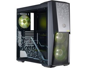 Cooler Master MasterBox MB500 TUF Gaming Alliance Edition ATX Mid-Tower w/ TUF Aesthetic Design, Semi-Meshed Front Ventilation, Tempered Glass Side Panel & 3 x 120mm RGB Fans Cooler Master MasterBox MB500 TUF Gaming Alliance Edition ATX Mid-Tower w/ TUF Aesthetic Design, Semi-Meshed Front Ventilation, Tempered Glass Side Panel & 3 x 120mm RGB Fans