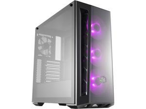 Cooler Master MasterBox MB520 RGB ATX Mid-Tower w/ Front DarkMirror Panel, Front Side Mesh Intakes, Tempered Glass Side Panel & 3 x 120mm RGB Fans w/RGB Controller Cooler Master MasterBox MB520 RGB ATX Mid-Tower w/ Front DarkMirror Panel, Front Side Mesh Intakes, Tempered Glass Side Panel & 3 x 120mm RGB Fans w/RGB Controller
