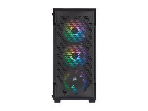 Corsair iCUE 220T RGB Airflow CC-9011173-WW Black Steel / Plastic / Tempered Glass ATX Mid Tower Computer Case Corsair iCUE 220T RGB Airflow CC-9011173-WW Black Steel / Plastic / Tempered Glass ATX Mid Tower Computer Case