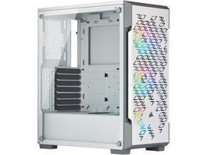 Corsair iCUE 220T RGB Airflow CC-9011174-WW White Steel / Plastic / Tempered Glass ATX Mid Tower Computer Case Corsair iCUE 220T RGB Airflow CC-9011174-WW White Steel / Plastic / Tempered Glass ATX Mid Tower Computer Case
