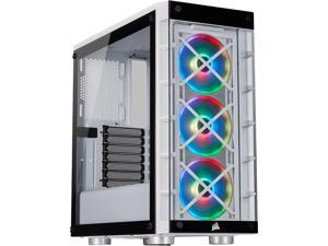 Corsair Crystal iCUE 465X RGB CC-9011189-WW White Steel / Plastic / Tempered Glass ATX Mid Tower Computer Case Corsair Crystal iCUE 465X RGB CC-9011189-WW White Steel / Plastic / Tempered Glass ATX Mid Tower Computer Case