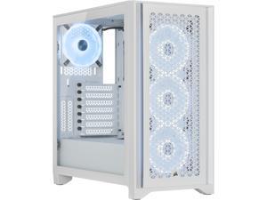 Corsair iCUE 4000D RGB AIRFLOW QL Edition CC-9011232-WW White Steel / Plastic / Tempered Glass ATX Mid Tower Computer Case Corsair iCUE 4000D RGB AIRFLOW QL Edition CC-9011232-WW White Steel / Plastic / Tempered Glass ATX Mid Tower Computer Case