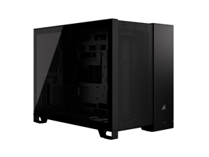 CORSAIR 2500D AIRFLOW Micro ATX Dual Chamber PC Case – Fully Mesh Front, Side, and Roof Panels – Fits up to 11x 120mm fans – 4x AIO Radiator Mounting Positions