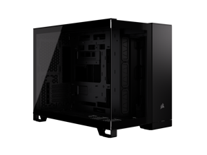 CORSAIR 2500X Micro ATX Dual Chamber PC Case –Tempered Glass Front Panels – Fits up to 9x 120mm fans – 3x Radiator Mounting Positions – Highly Customizable