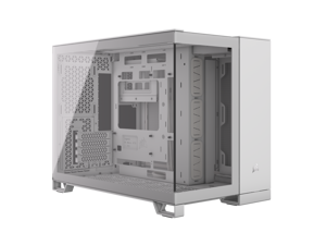 CORSAIR 2500X Micro ATX Dual Chamber PC Case –White – Tempered Glass Front Panels – Fits up to 9x 120mm fans – 3x Radiator Mounting Positions – Highly Customizable