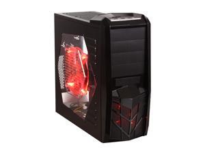 APEVIA X-TROOPER Series X-TRP-RD Black / Red Steel ATX Mid Tower Computer Case APEVIA X-TROOPER Series X-TRP-RD Black / Red Steel ATX Mid Tower Computer Case