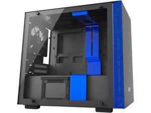 NZXT H200i ITX Tower Chassis Black/Blue Version with 2x120mm, Smart device, 1 LED strip, Cable management system and Tempered Glass NZXT H200i ITX Tower Chassis Black/Blue Version with 2x120mm, Smart device, 1 LED strip, Cable management system and Tempered Glass