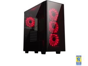 Rosewill CULLINAN-RED ATX Mid Tower Gaming Case With Tempered Glass Panels Rosewill CULLINAN-RED ATX Mid Tower Gaming Case With Tempered Glass Panels