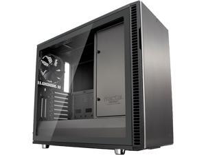 Fractal Design Define R6 USB-C Gunmetal Brushed Aluminum/Steel ATX Silent Modular Tempered Glass Window Mid Tower Computer Case Fractal Design Define R6 USB-C Gunmetal Brushed Aluminum/Steel ATX Silent Modular Tempered Glass Window Mid Tower Computer Case