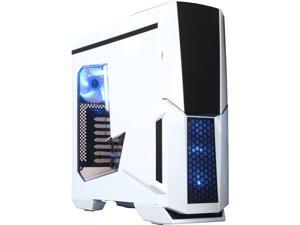 DIYPC Gamemax-W White Dual USB 3.0 ATX Full Tower Gaming Computer Case with Build-in 5 x Blue Fans (2 x 120mm LED Fan x Top, 2 x 120mm LED Fan x Front, 1 x 120mm LED Fan x Rear), Water Cooling Ready DIYPC Gamemax-W White Dual USB 3.0 ATX Full Tower Gaming Computer Case with Build-in 5 x Blue Fans (2 x 120mm LED Fan x Top, 2 x 120mm LED Fan x Front, 1 x 120mm LED Fan x Rear), Water Cooling Ready