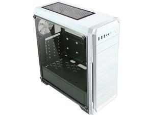 DIYPC DIY-A1-W White Tempered Glass USB 3.0 ATX Mid Tower Computer Case with 1 x 120mm White Fan x Rear Pre-installed DIYPC DIY-A1-W White Tempered Glass USB 3.0 ATX Mid Tower Computer Case with 1 x 120mm White Fan x Rear Pre-installed