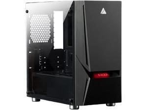 AZZA LUMINOUS 110 CSAZ-110F Black Steel / Tempered Glass Micro ATX Mid Tower Computer Case AZZA LUMINOUS 110 CSAZ-110F Black Steel / Tempered Glass Micro ATX Mid Tower Computer Case
