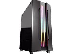 COUGAR Gemini S Iron-Gray Gaming Mid Tower Case with a Full-Sized Tempered Glass Cover and Integrated RGB Lighting COUGAR Gemini S Iron-Gray Gaming Mid Tower Case with a Full-Sized Tempered Glass Cover and Integrated RGB Lighting