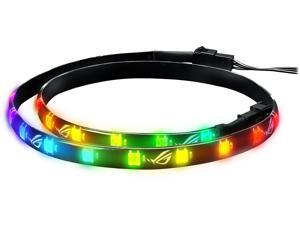 ASUS ROG Addressable RGB 5050 LED 60cm Lighting Strip with Magnetic Backing and Adhesive Strips for use with AURA Sync RGB ASUS ROG Addressable RGB 5050 LED 60cm Lighting Strip with Magnetic Backing and Adhesive Strips for use with AURA Sync RGB
