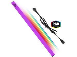Cooler Master Accessory: Universal Magnetic RGB Lighting Strip 4 Pin RGB Connector, Single Strip for Computer Cases Cooler Master Accessory: Universal Magnetic RGB Lighting Strip 4 Pin RGB Connector, Single Strip for Computer Cases