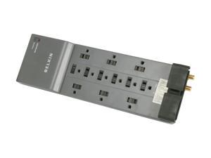 BELKIN BE112234-10 10.0 Feet 12 Outlets 3996 Joules Surge Protector w/Phone/Ethernet/Coax Protection BELKIN BE112234-10 10.0 Feet 12 Outlets 3996 Joules Surge Protector w/Phone/Ethernet/Coax Protection