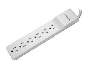 BELKIN BE106000-04 4 Feet 6 Outlets 720 Joules Home/Office Surge Protector BELKIN BE106000-04 4 Feet 6 Outlets 720 Joules Home/Office Surge Protector