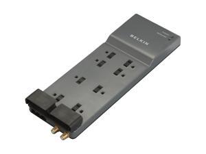 BELKIN BE108230-06 6 Feet 8 Outlets 3390 Joules Surge Suppressor with Coax Protection BELKIN BE108230-06 6 Feet 8 Outlets 3390 Joules Surge Suppressor with Coax Protection