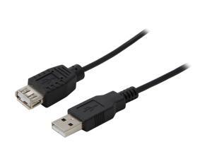 Coboc 1.5 ft. USB 2.0 A Male to A Female Extension Cable (Black) Coboc 1.5 ft. USB 2.0 A Male to A Female Extension Cable (Black)