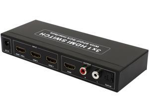 Coboc HM-SW-4KUP-3X1A 3 in 1 out Amplified HDMI® Switcher w/ 4K*2K,3D HDCP 1080P and IR Remote, Extract Optical Toslink or Stereo Audio Output - Up-Scaling 1080P to UHD 4K at 24/25/30fps input. Coboc HM-SW-4KUP-3X1A 3 in 1 out Amplified HDMI® Switcher w/ 4K*2K,3D HDCP 1080P and IR Remote, Extract Optical Toslink or Stereo Audio Output - Up-Scaling 1080P to UHD 4K at 24/25/30fps input.