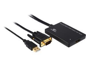 Coboc VGAUSB2HDMI Portable VGA to HDMI Adapter with USB Audio & Power - Analog to Digital Converter(ADC)-1920 x 1080 and 1600X1200 Resolution Coboc VGAUSB2HDMI Portable VGA to HDMI Adapter with USB Audio & Power - Analog to Digital Converter(ADC)-1920 x 1080 and 1600X1200 Resolution
