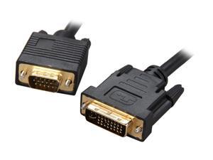 Rosewill RCDV-11006 - Black, 6-Foot DVI-I Male to VGA Male Cable Rosewill RCDV-11006 - Black, 6-Foot DVI-I Male to VGA Male Cable