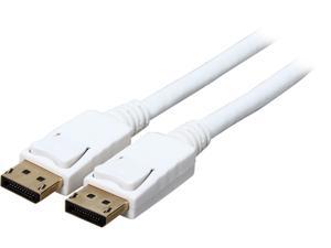 Rosewill RCDC-14001 3 ft. White DisplayPort Male to DisplayPort Male 28AWG High Bit-rate 2 DisplayPort Cable Male to Male Rosewill RCDC-14001 3 ft. White DisplayPort Male to DisplayPort Male 28AWG High Bit-rate 2 DisplayPort Cable Male to Male