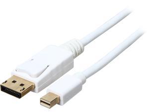 Rosewill RCDC-14028 - 15-Foot White Mini DisplayPort to Display Cable - 32 AWG, Male to Male Rosewill RCDC-14028 - 15-Foot White Mini DisplayPort to Display Cable - 32 AWG, Male to Male