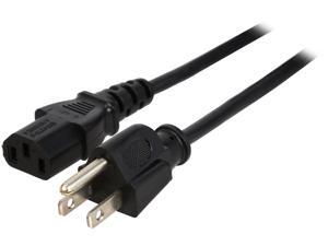 Rosewill RCPC-14002 - 3-Foot 18 AWG Power Cord / Cable with 3-Conductor PC Socket (C13/5-15P) - Black Rosewill RCPC-14002 - 3-Foot 18 AWG Power Cord / Cable with 3-Conductor PC Socket (C13/5-15P) - Black