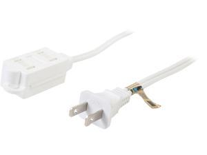 Rosewill Model RHEC-16WH3 3 Feet White 3-Outlet Designer Household Extension Cord, 16AWG, 10A Rosewill Model RHEC-16WH3 3 Feet White 3-Outlet Designer Household Extension Cord, 16AWG, 10A