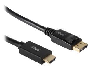 Rosewill RCDC-17005 6 ft. DisplayPort 1.2 to HDMI Active Converter Cable, Black, Gold Plated, 4K x 2K Ready, Eyefinity Support Rosewill RCDC-17005 6 ft. DisplayPort 1.2 to HDMI Active Converter Cable, Black, Gold Plated, 4K x 2K Ready, Eyefinity Support