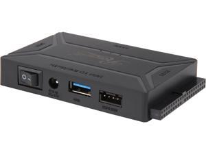Rosewill RCUC-18001 USB 3.0 TO SSD / SATA / IDE 2.5 / 3.5 / 5.25-INCH Hard Drive Converter With UL Power Supply & LED Activity Lights (10TB Support) Rosewill RCUC-18001 USB 3.0 TO SSD / SATA / IDE 2.5 / 3.5 / 5.25-INCH Hard Drive Converter With UL Power Supply & LED Activity Lights (10TB Support)